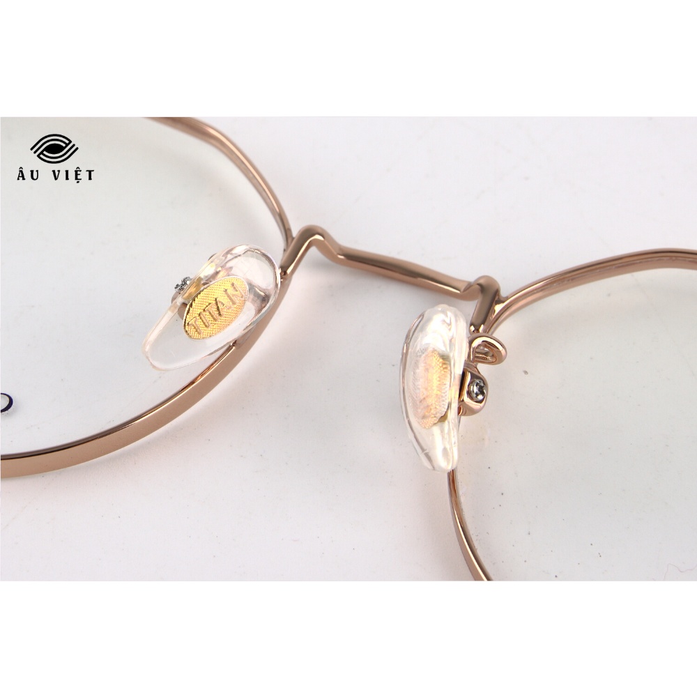 Gọng kính titanium GL 8272 dáng đa giác tròn Full box