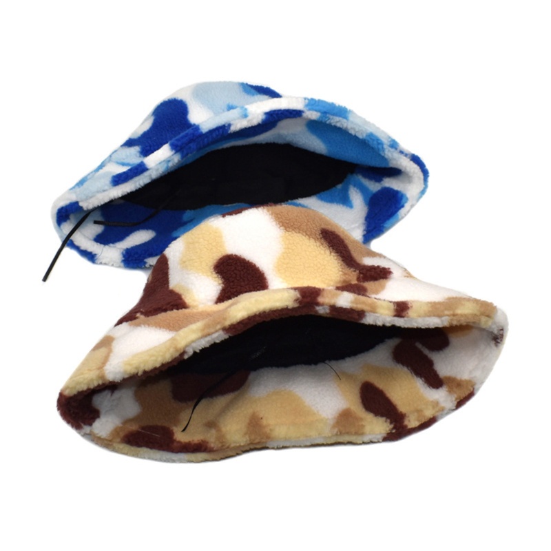 Mũ Tai Bèo Giả Lông Cừu Dày Dặn Họa Tiết Rằn Ri Thời Trang Mùa Đông Cho Nam Và Nữ