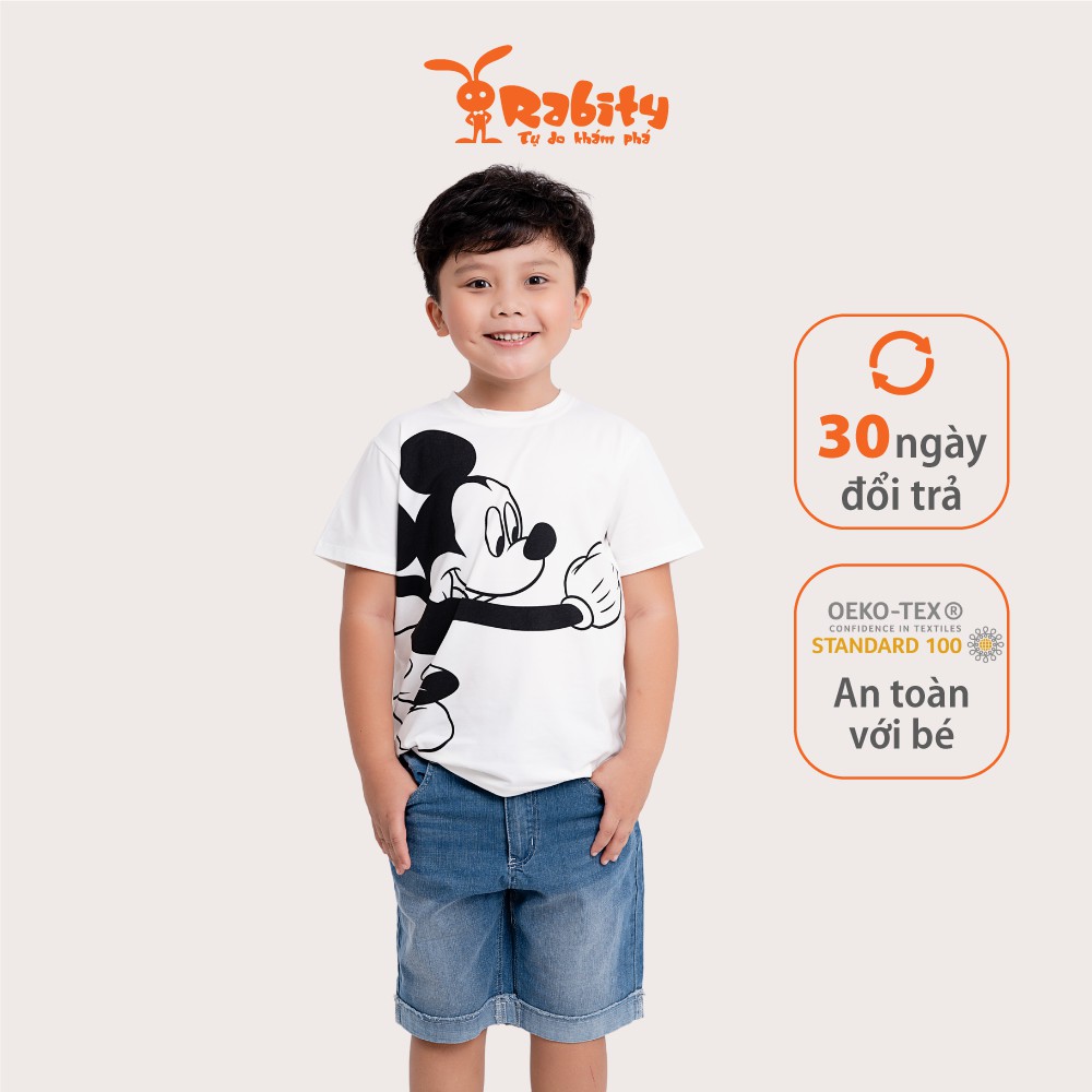 Áo thun Mickey bé trai Rabity 5346