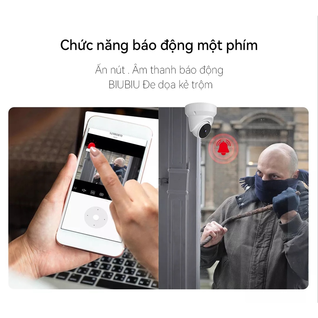 Camera IP Wifi Xiaovv By V380 Q1 3MP CCTV Treo Tường Thông Minh Camera An Ninh Không Dây Máy Ảnh Nhìn Ban Đêm