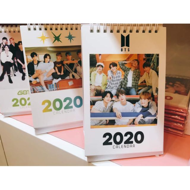 Lịch để bàn 2020 BTS, GOT7, SEVENTEEN, BLACKPINK, TXT, TWICE, X1, EXO