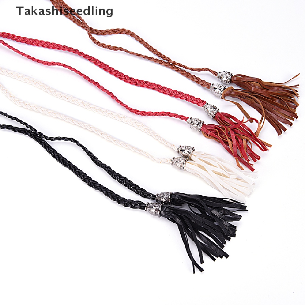 Thắt lưng dây da PU mỏng phối tua rua phong cách boho đơn giản thời trang cho nữ | BigBuy360 - bigbuy360.vn