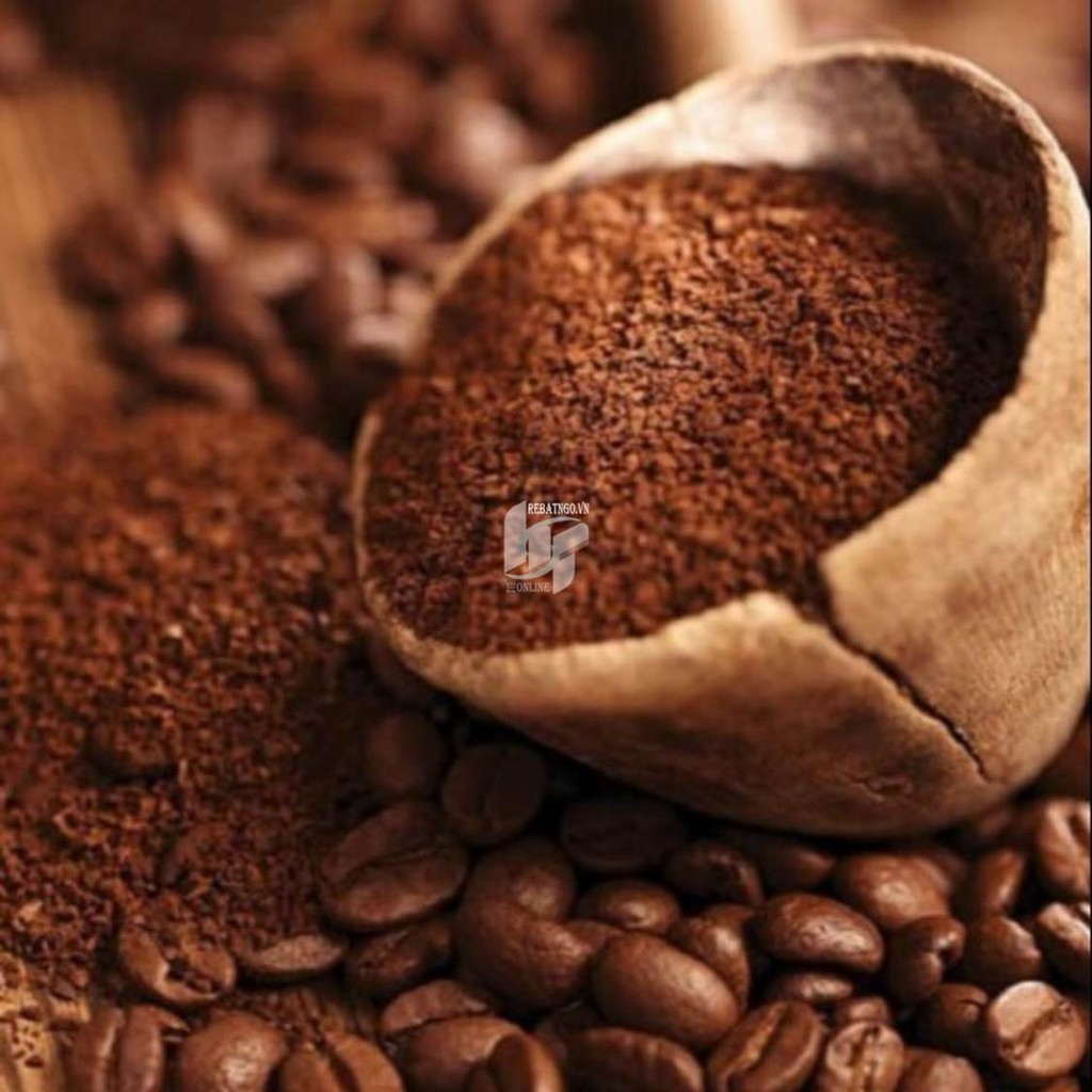 Cà phê hạt rang xay nguyên chất Robusta túi 500g