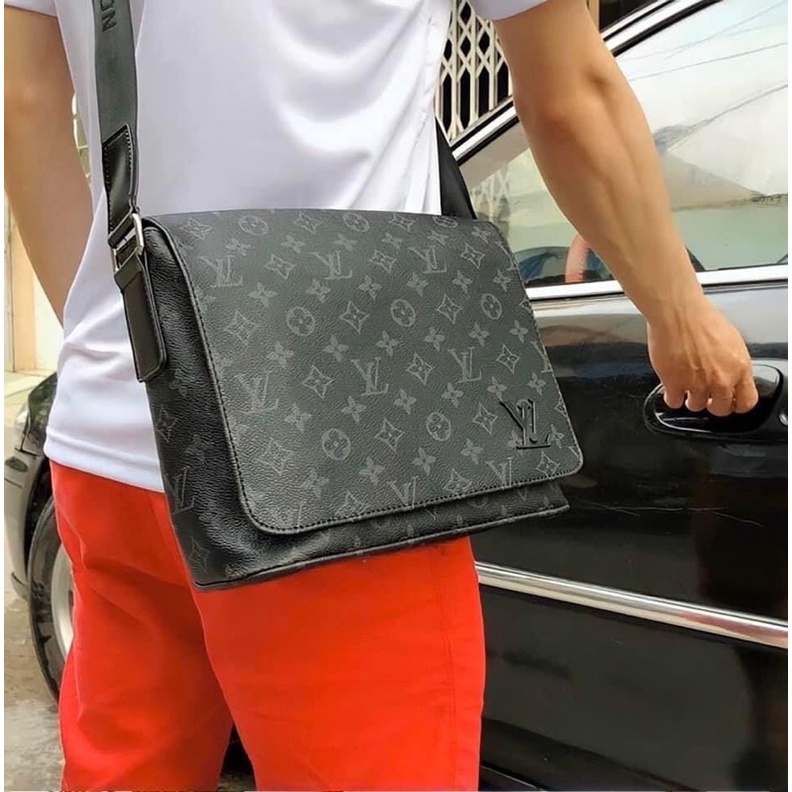 Túi cặp đeo chéo Lv nam district messenger Spsl Fullbox size 26