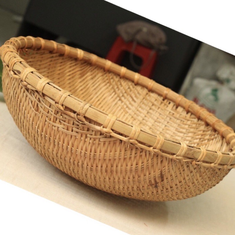 Rổ rá tre gác bếp hun khói đan thủ công -Rổ rá vo gạo đựng đồ nhà bếp -Dùng trang trí nhà cửa