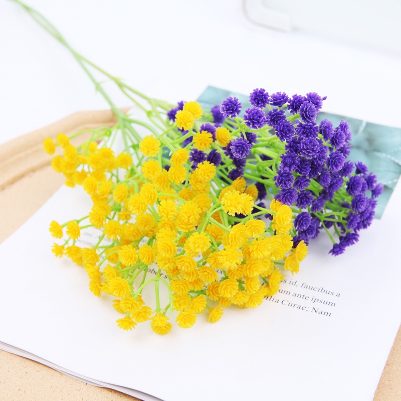 1 Nhánh Hoa Gypsophila Nhân Tạo Trang Trí Nhà Cửa