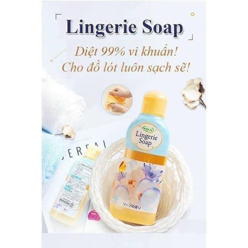 Nước giặt quần lót ⚡ SALE KHỦNG ⚡ Nước giặt Lingerie Soap Nhật Bản 120ml, an toàn hiệu quả cho da nhạy cảm