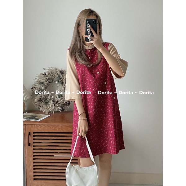 Áo dài cách tân cúc ngọc 2022, Áo dài Tết CiCi - Dorita Boutique