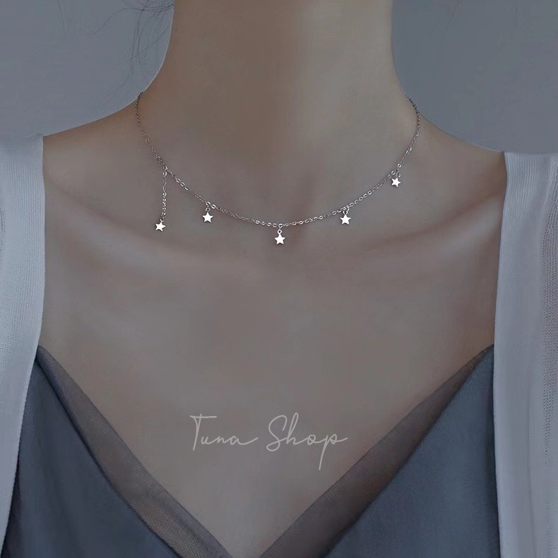 Dây chuyền Bạc S999/ Vòng cổ cute Bạc nữ -[HÀNG CÓ SẴN]- Cam kết chuẩn Bạc - Tuna Shop Trang sức Bạc