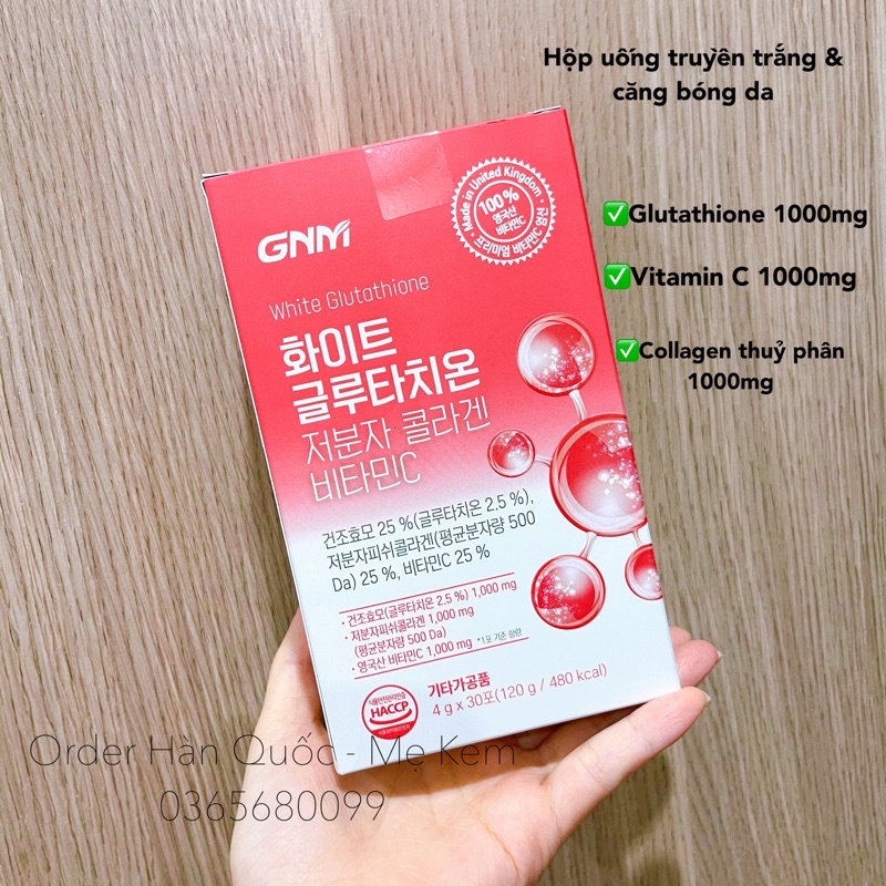 Hộp dưỡng truyền trắng White Glutathione GNM