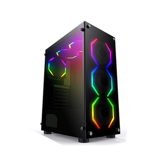 Vỏ case máy tính VSP KA-210 LED RGB - USB 3.0