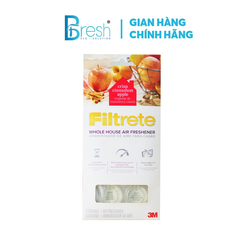 BFRESH Bộ lọc không khí máy lạnh, thơm phòng BFRESH Filtrete Crisp Cinnamon Apple