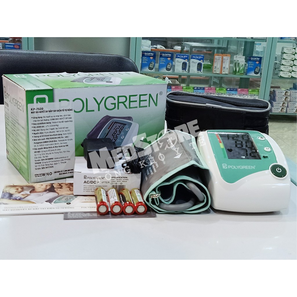 Máy đo huyết áp bắp tay điện tử POLYGREEN KP-7520