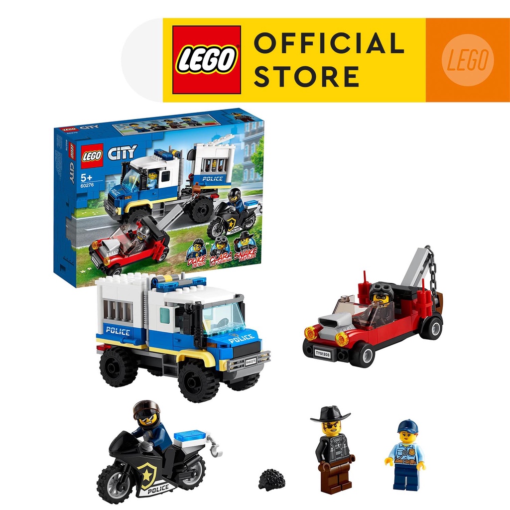LEGO CITY 60276 Xe Cảnh Sát Vận Chuyển Tội Phạm ( 244 Chi tiết) Bộ gạch đồ chơi lắp ráp sáng tạo