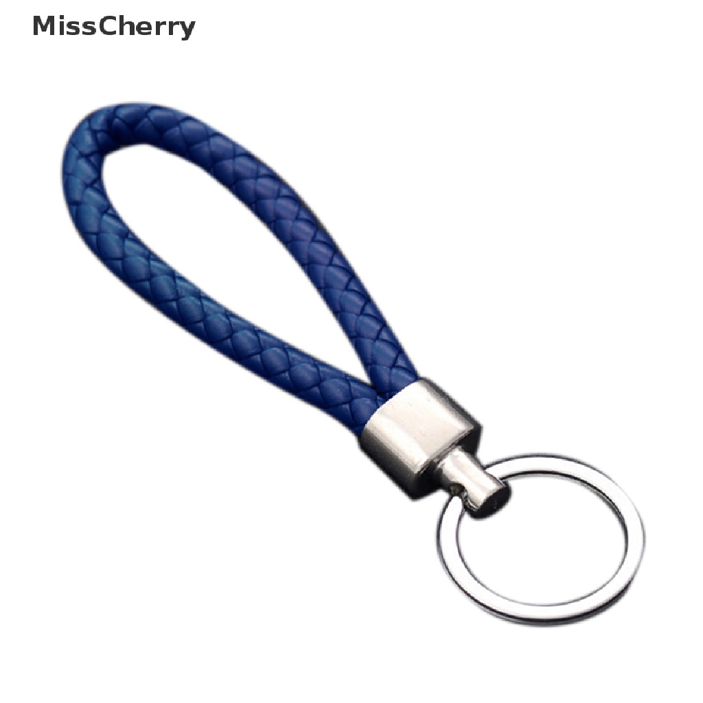 Móc chìa khóa dây da tùy chọn màu sắc thời trang