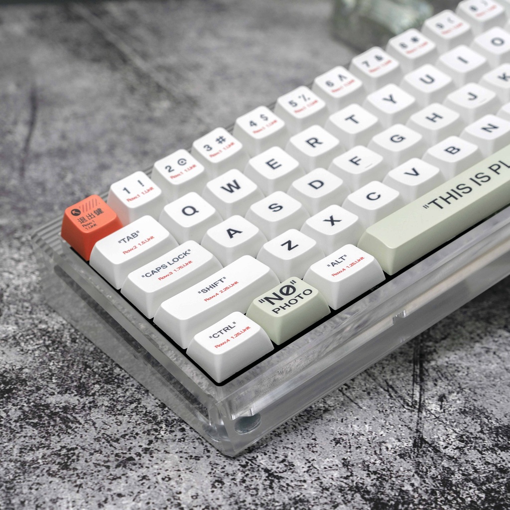 Plastic keycap MDA Profile retro PBT sublimation IKBC Ningzhi RK 61/64/84/87/980/104 Nắp Nhựa Đậy Chìa Khóa Phong Cách