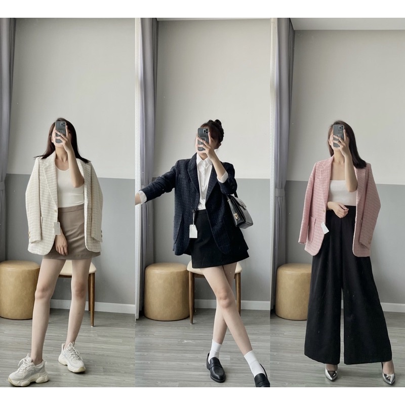 ÁO BLAZER TWEED 2 LỚP | BigBuy360 - bigbuy360.vn
