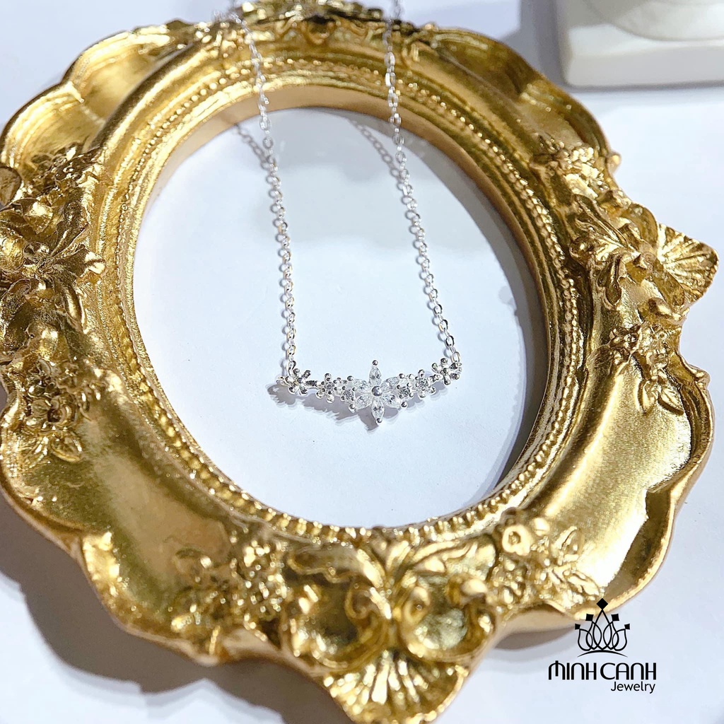 Dây Chuyền Bạc Cành Mai - Minh Canh Jewelry
