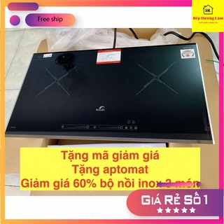 Bếp từ đôi Bauer BE-32GT ✅[TẶNG HÚT MÙI CAO CẤP] -Bếp điện từ đôi Inverter - Kính Schott Ceran nhập ĐỨC