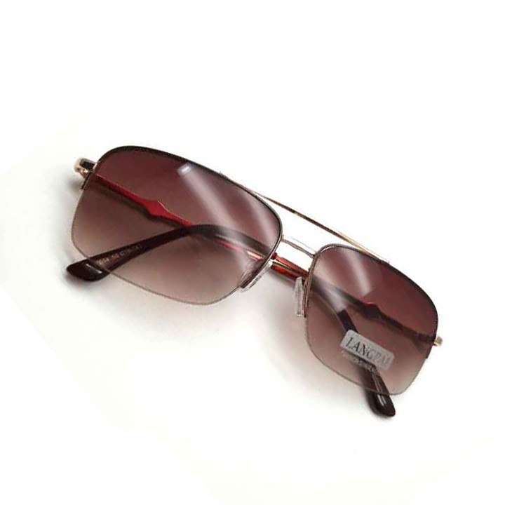 Kính mát nam màu nâu đỏ - Mắt kính nam langpai vuông | BigBuy360 - bigbuy360.vn
