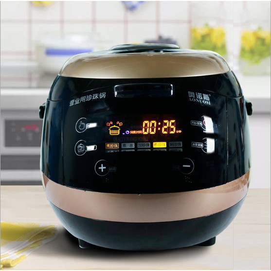 Tặng 1 muôi topping-Nồi nấu trân châu tự động AONUOSI -Nồi FEST chuyên dùng nấu trân châu đen, trân châu đường đen chuẩn