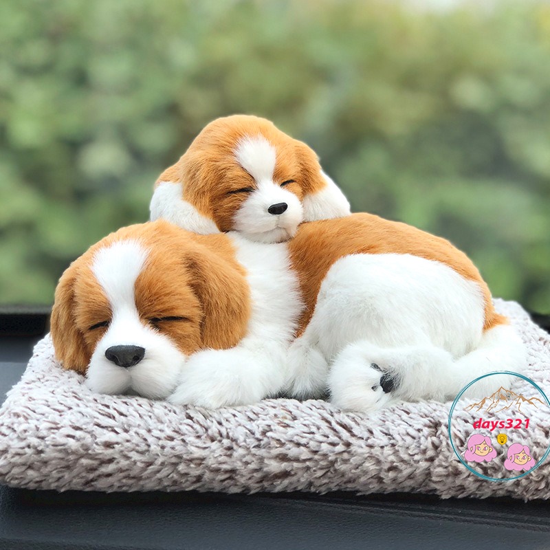 Vàng trắng tai dài mẹ con lõi than hoạt tính lọc không khí khử mùi-taplo xe hơi ô tô Thú bông Chó mèo than hoạ