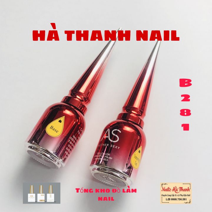 Base, Top Bóng, Top Lì, Cứng Móng  AS Chai Đỏ Chính Hãng 15ml