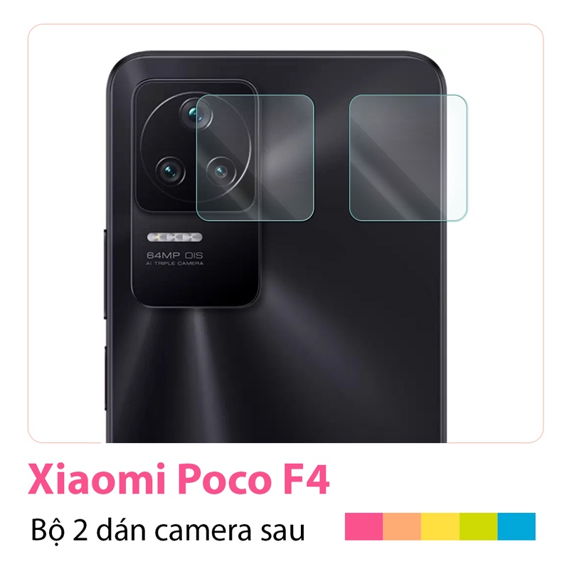 Bộ 2 cường lực camera Poco F4 loại dẻo