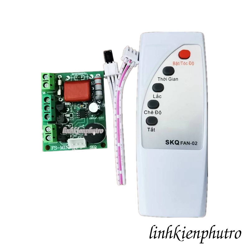 Mạch Điều Khiển Quạt Từ Xa Remote