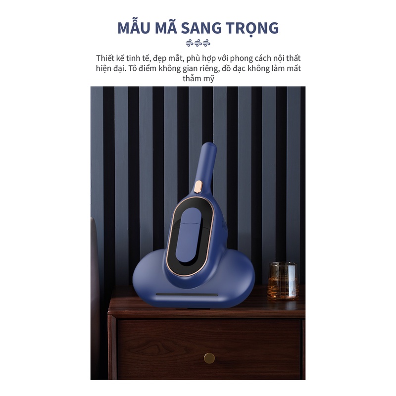 Máy hút bụi ga giường Tski TS-HC01 diệt bọ ve, nấm mốc, hút sạch bụi mịn và khử trùng bề mặt khi đang hút