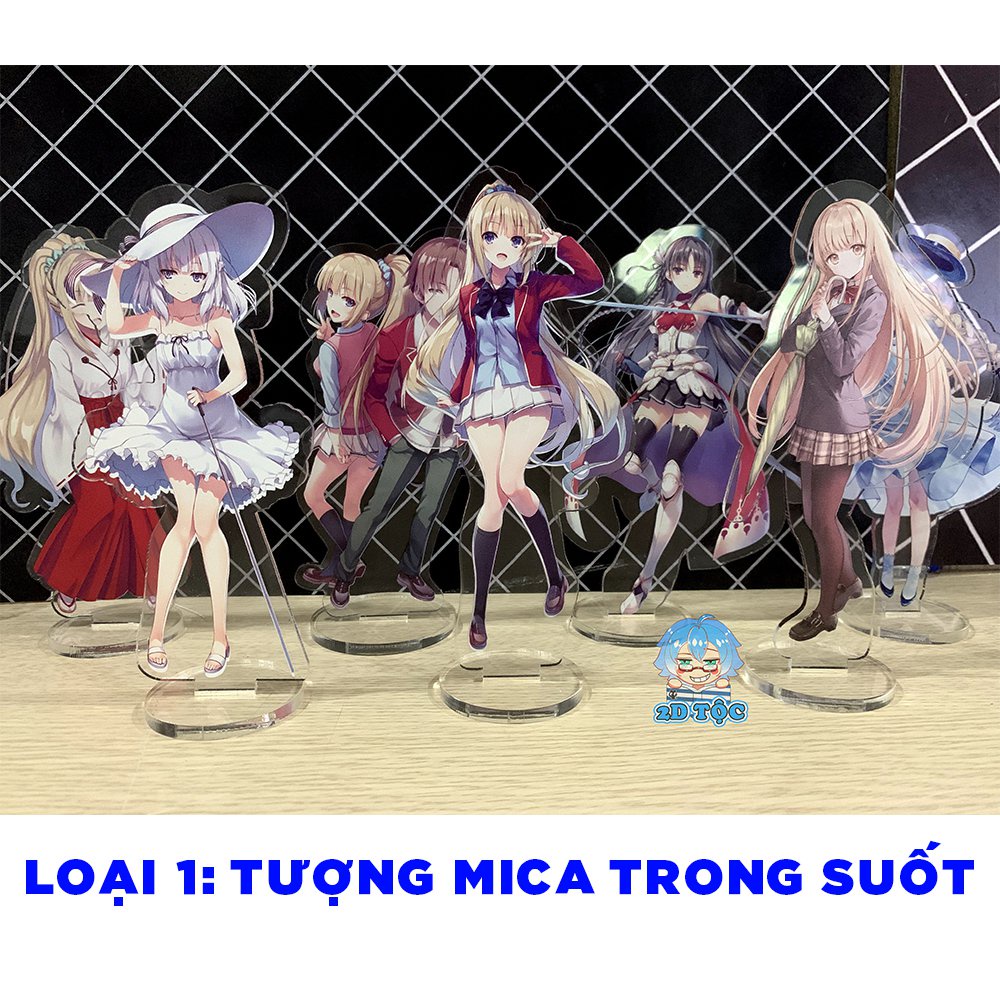 Mô hình Standee Mica Acrylic, Móc khóa Acrylic nhân vật Anime Manga In Theo Yêu Cầu - Tượng Mica Anime by 2D Tộc Shop