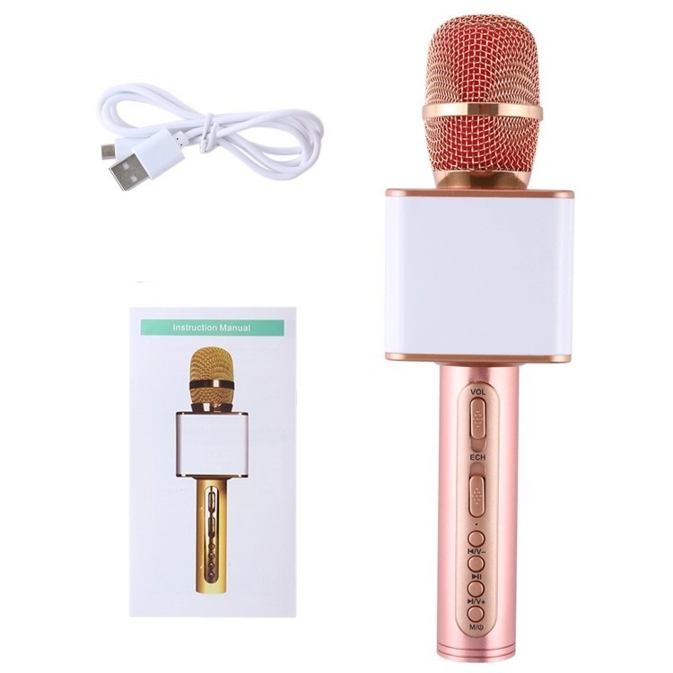 Micro karaoke bluetooth SD-08, mic hát kèm loa không dây hỗ trợ ghi âm thẻ nhớ, usb