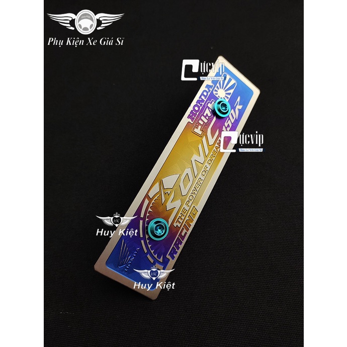 Bảng Tên Sonic Titan 3D + 2 Ốc Titan Thật GR5 + 2 Tán Tặng Kèm MS4817