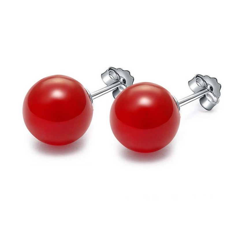 Bông Tai Bạc Nữ S925 Nhiều Màu B1557 - Bảo Ngọc Jewelry