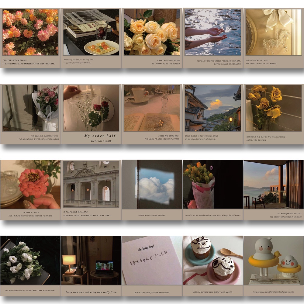 Set 40 Miếng Dán Trang Trí Laptop Chống Thấm Nước Thiết Kế Sáng Tạo