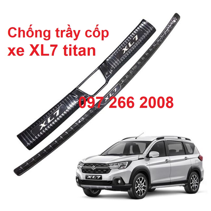 Chống trầy cốp trong, ngoài xe Suzuki XL7 2020- 2022 chất liệu titan cao cấp