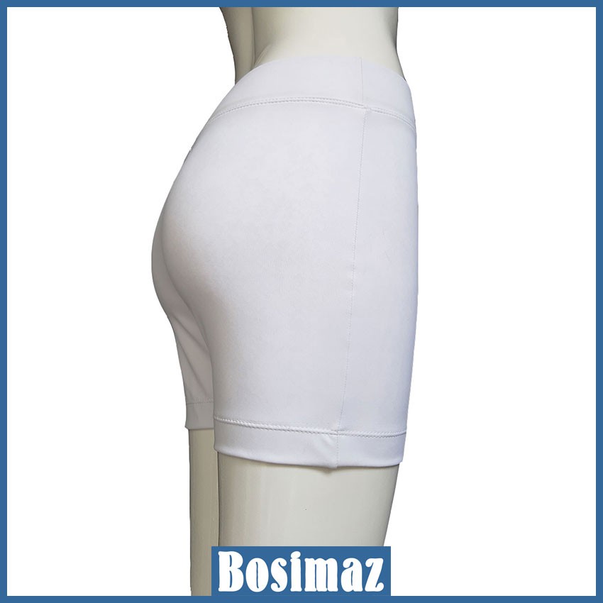 Quần Legging Nữ Bosimaz MS342 đùi không túi màu trắng cao cấp, thun co giãn 4 chiều, vải đẹp dày, thoáng mát. | WebRaoVat - webraovat.net.vn