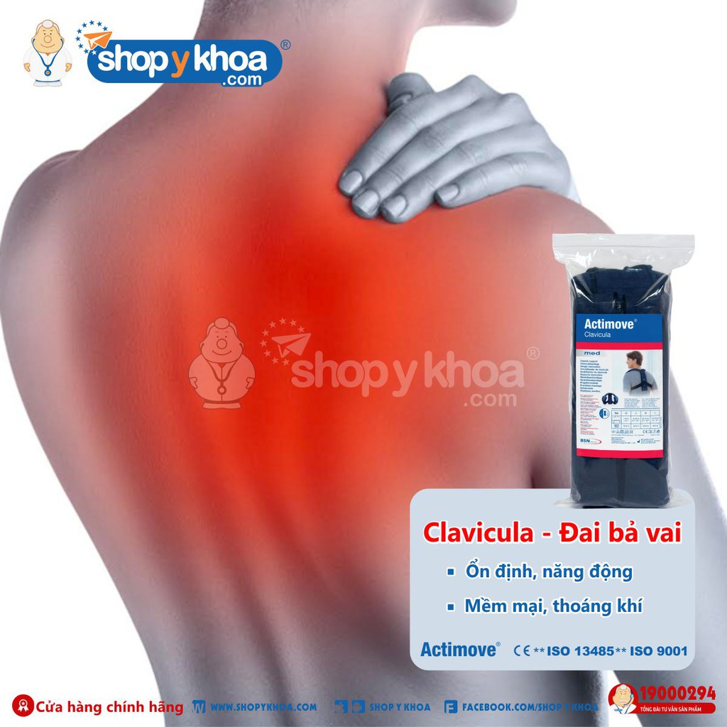 [CÓ QUÀ TẶNG] Đai bả vai chấn thương Actimove Clavicula