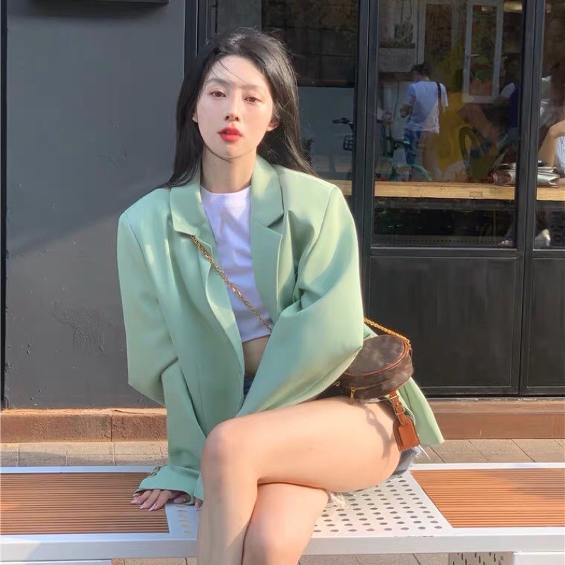 (Hàng có sẵn) Áo Blazer phong cách trẻ trung (phom thoải mái, có ảnh chụp thật) | BigBuy360 - bigbuy360.vn