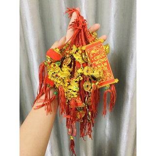 Dây treo tài lộc | liễn khánh trang trí đào, quất | dây treo trang trí tết 2022