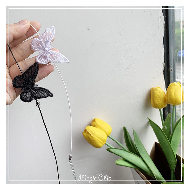 Vòng cổ choker bướm CH02