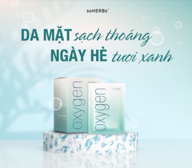 HỘP 15 Mặt Nạ Sủi Bọt Mask Oxygen Bubble Detox soHERbs