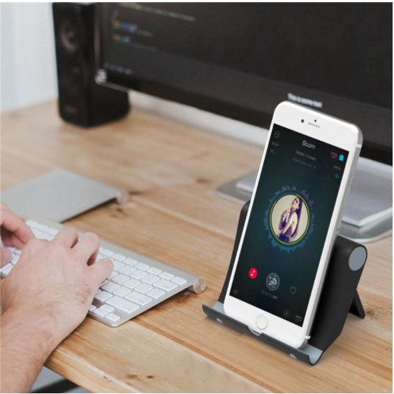 Giá Kệ Đỡ Điện Thoại - Ipad có thể tự điều chỉnh nhiều góc độ, nhỏ gọn tiện lợi khi sử dụng/Max