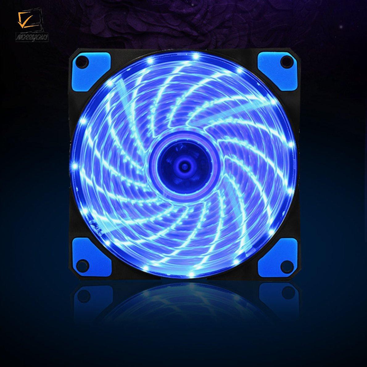 Quạt Fan Case 12 cm led 7 màu (15 bóng )