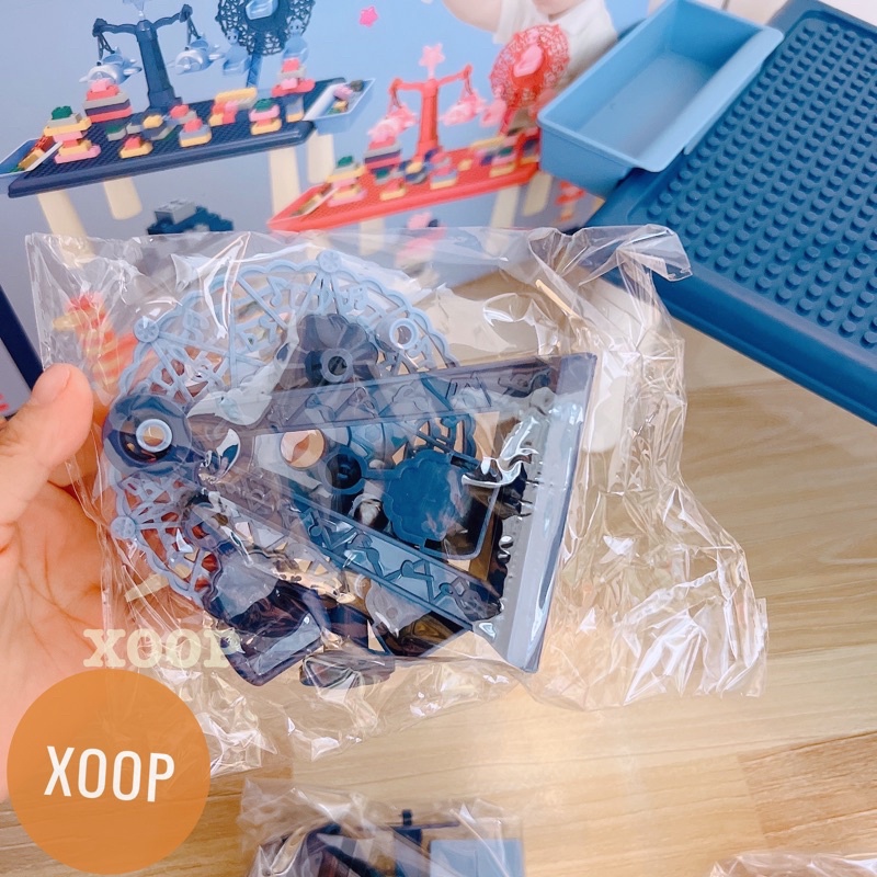 Bộ Đồ Chơi Lego  xếp hình Họa Tiết Cối Xay Gió Và Máy Bay Cho Bé