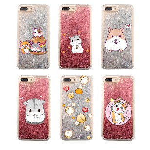Ốp lưng nước chảy hamster phoebe OI16 ốp điện thoại kim tuyến nước chảy ốp nhũ