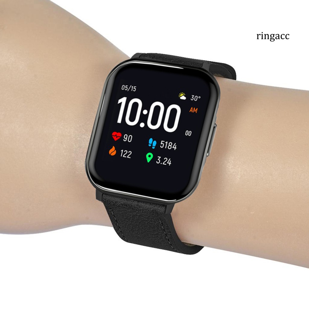 HAYLOU Dây Đeo Đồng Hồ Giả Da Phong Cách Cổ Điển Dành Cho Xiaomi Amilou Ls02