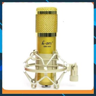 Mic thu âm bm900 livestream dùng kết hợp với suondcard k10 và h9,v8,v10 hát karaoke - bh 6 tháng