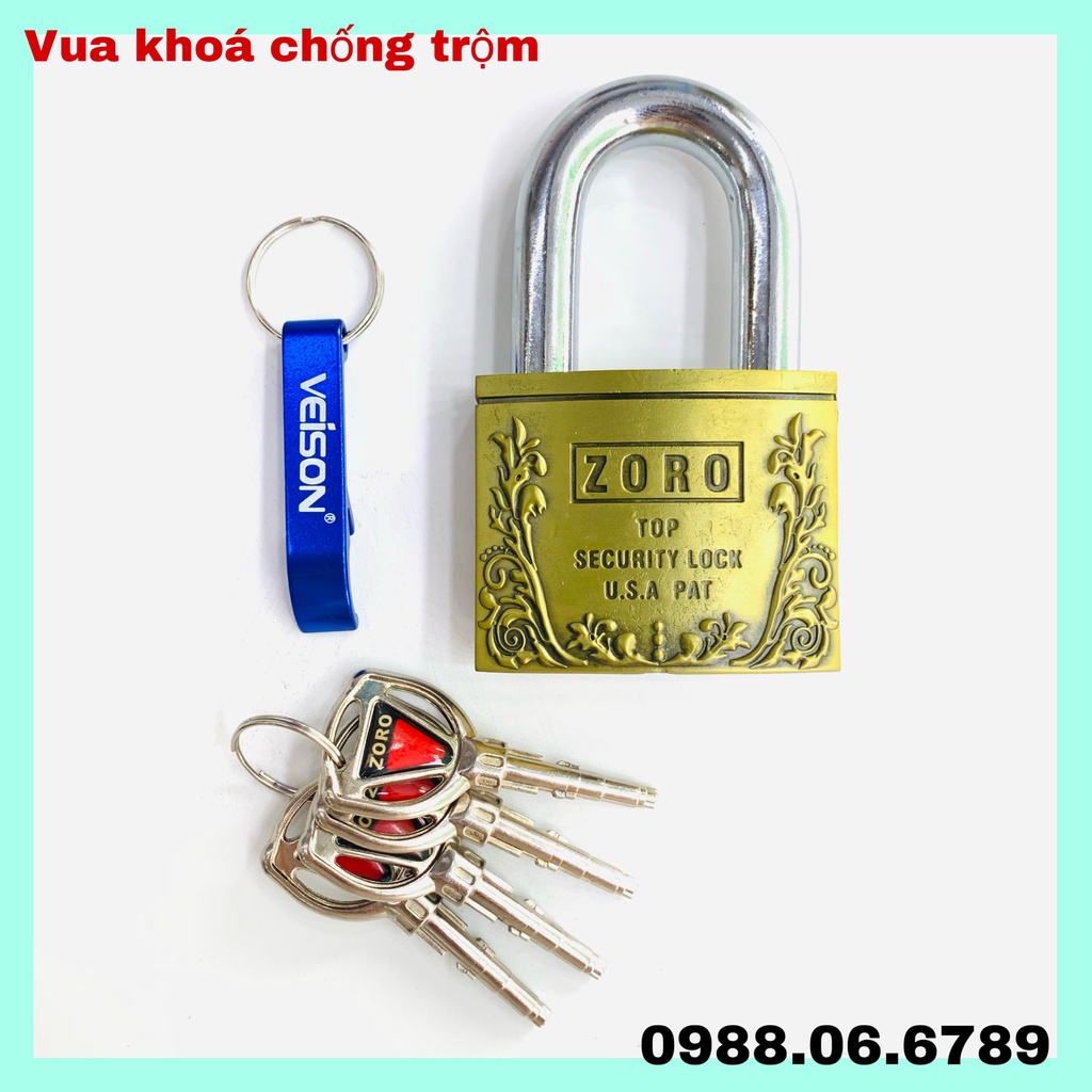 Ổ khóa cao cấp ZORO 6 phân,chìa đạn⚡FREE SHIP⚡ KHÓA BẤM KHÔNG CẦN CHÌA,Ổ Khóa 6 Phân Chống Cắt, Khoá Nhà Chống Trộm