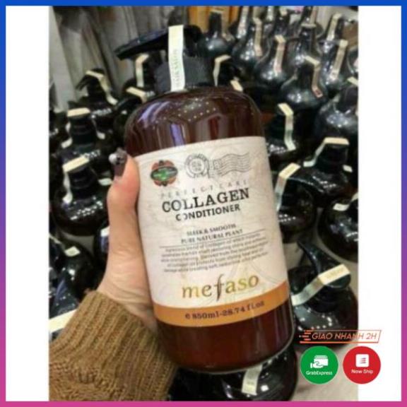 Bộ Dầu Gội Xả Collagen Argan Mefaso  Chai 850 ml 1 Cặp 2 Chai